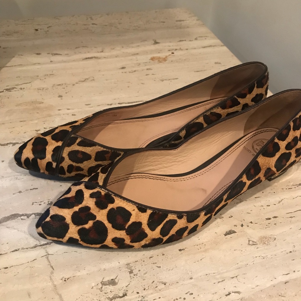 Tory Burch Calf Hair Leopard Flats!